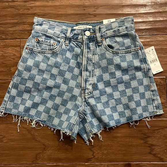 PacSun Pants - PacSun Ultra High Rise Vintage Checkerboard Shorts